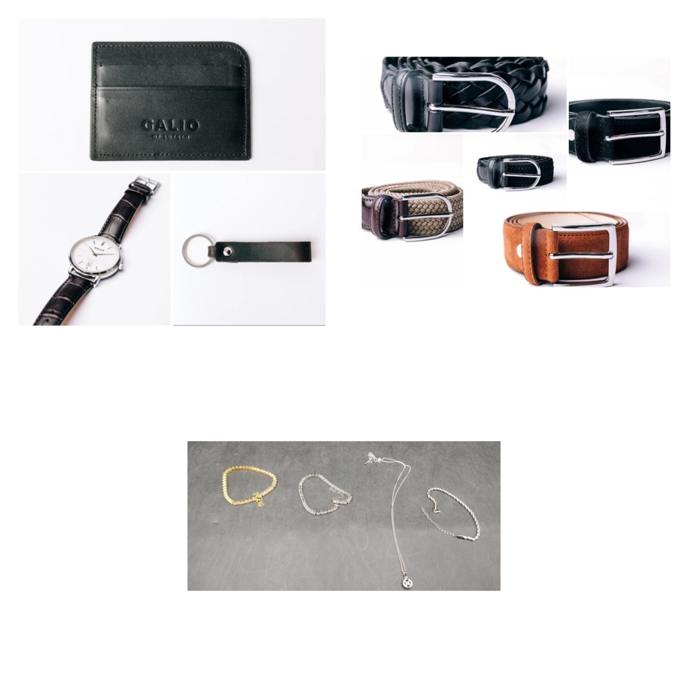 1572396-1 Accessory package with belts, 3 lots - Galio of Sweden