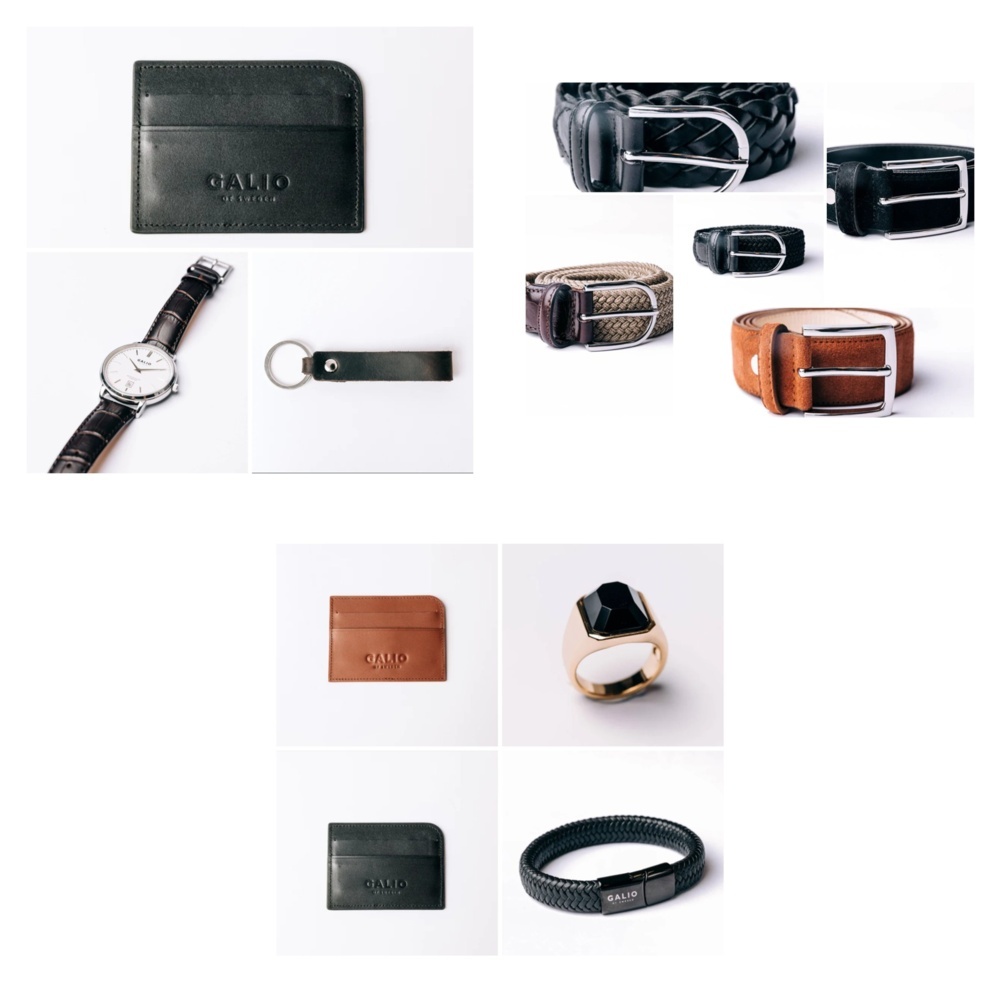 1572399-1 Accessory package with belts, 3 lots - Galio of Sweden