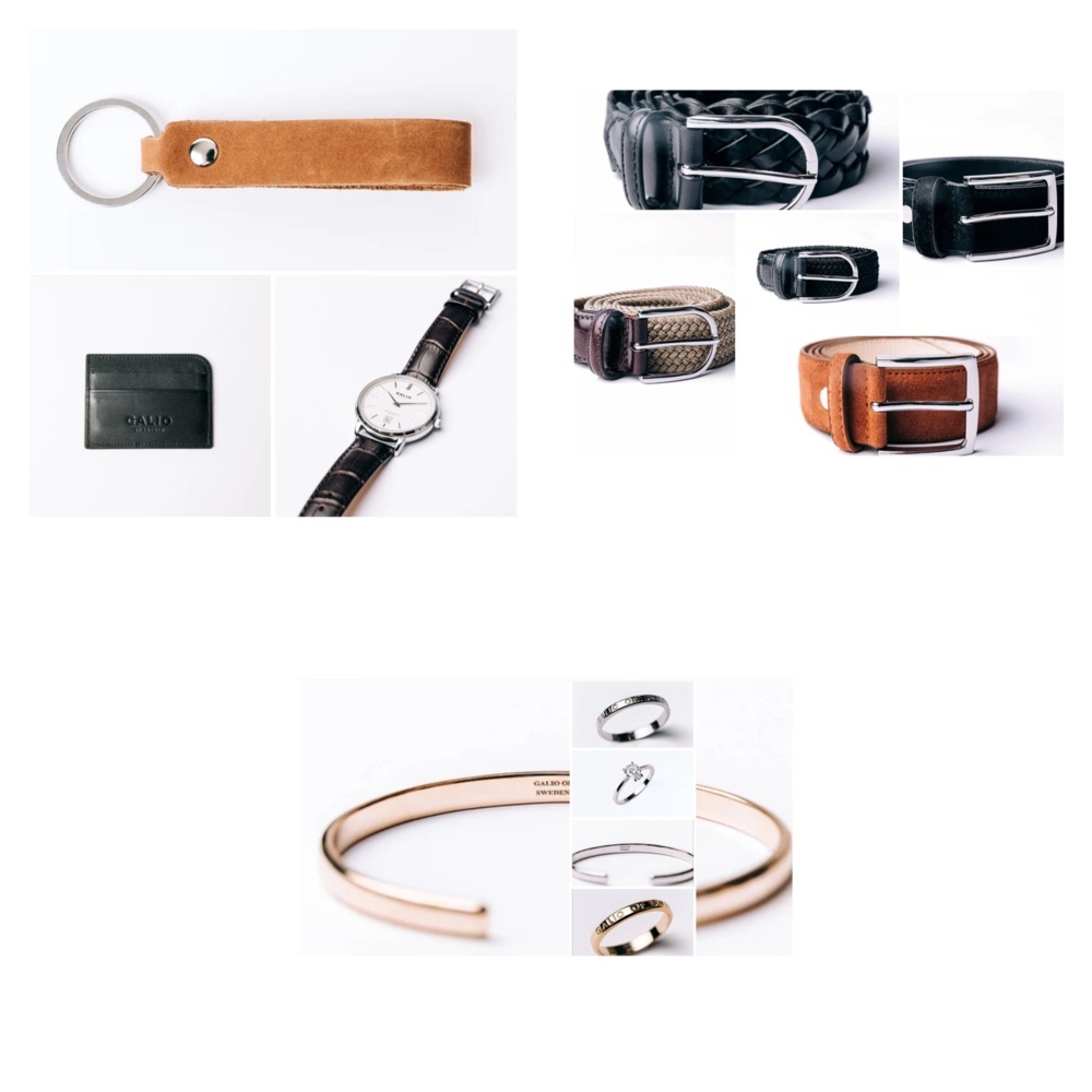 1572401-1 Accessory package with belts, 3 lots - Galio of Sweden