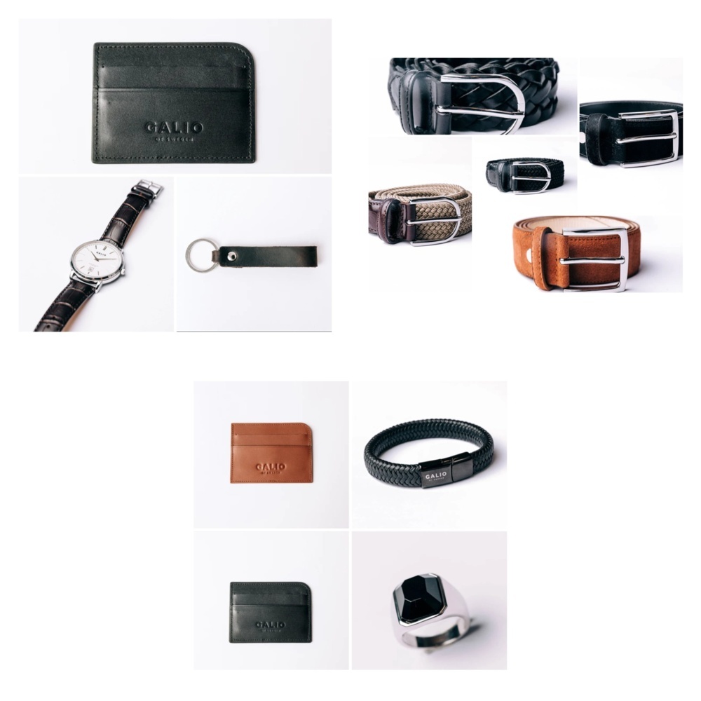 1572402-1 Accessory package with belts, 3 lots - Galio of Sweden