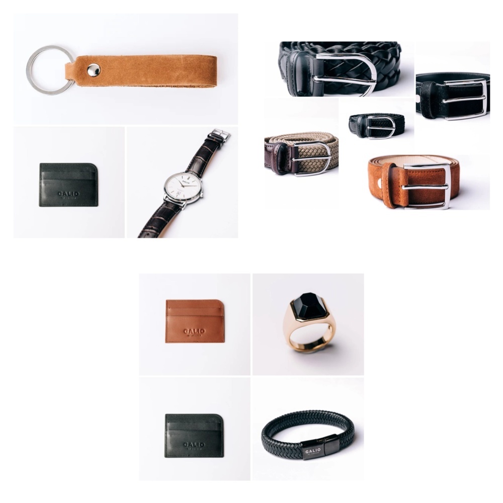 1572403-1 Accessory package with belts, 3 lots - Galio of Sweden