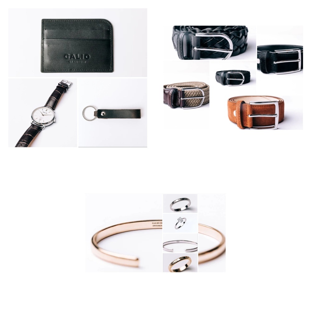 1572408-1 Accessory package with belts, 3 lots - Galio of Sweden