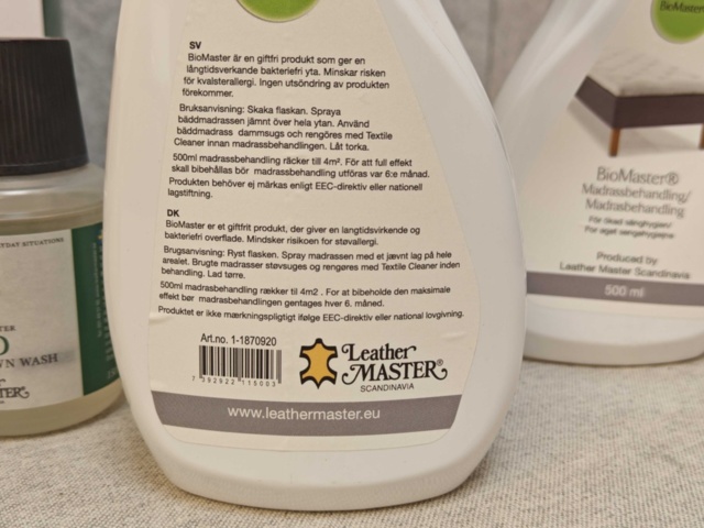 1564811-7 Säng- och madrassvårdsprodukter - Leather Master / BioMaster
