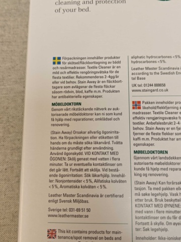 1564811-11 Säng- och madrassvårdsprodukter - Leather Master / BioMaster
