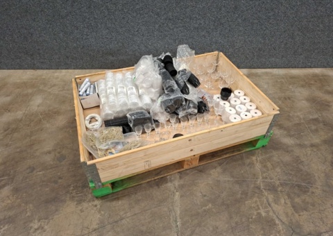 Disposable items, receipt rolls, shot glasses, etc.