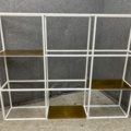 1546162-1 5 shelf sections with shelves in "brass"