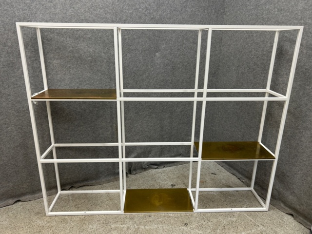1546162-1 5 shelf sections with shelves in "brass"