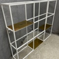 1546162-2 5 shelf sections with shelves in "brass"