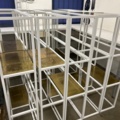 1546162-4 5 shelf sections with shelves in "brass"