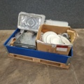 1570611-2 Aluminium kantiner, plastlock till förvaring, engångsartiklar m.m.