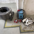 1511361-1 Workshop equipment - construction fan, hose, couplings and power strips