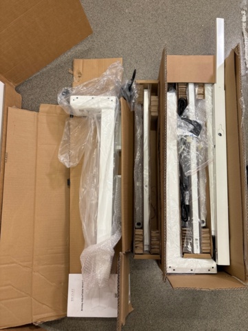 1546159-3 Desk tops 2 pcs with accessories - Brizley Adjustable Work2