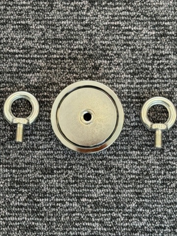 1572473-1 2 st Dubbelsidiga Neodymmagneter för Magnetfiske 300 kg - Fri frakt