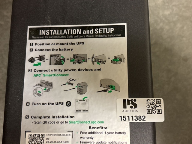 1511382-5 Uninterruptible Power Supply (UPS) - APC Smart-UPS C 1500