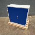 1572539-3 Förvaringsskåp STYLE 1000x1000x400 mm, vit, blå
