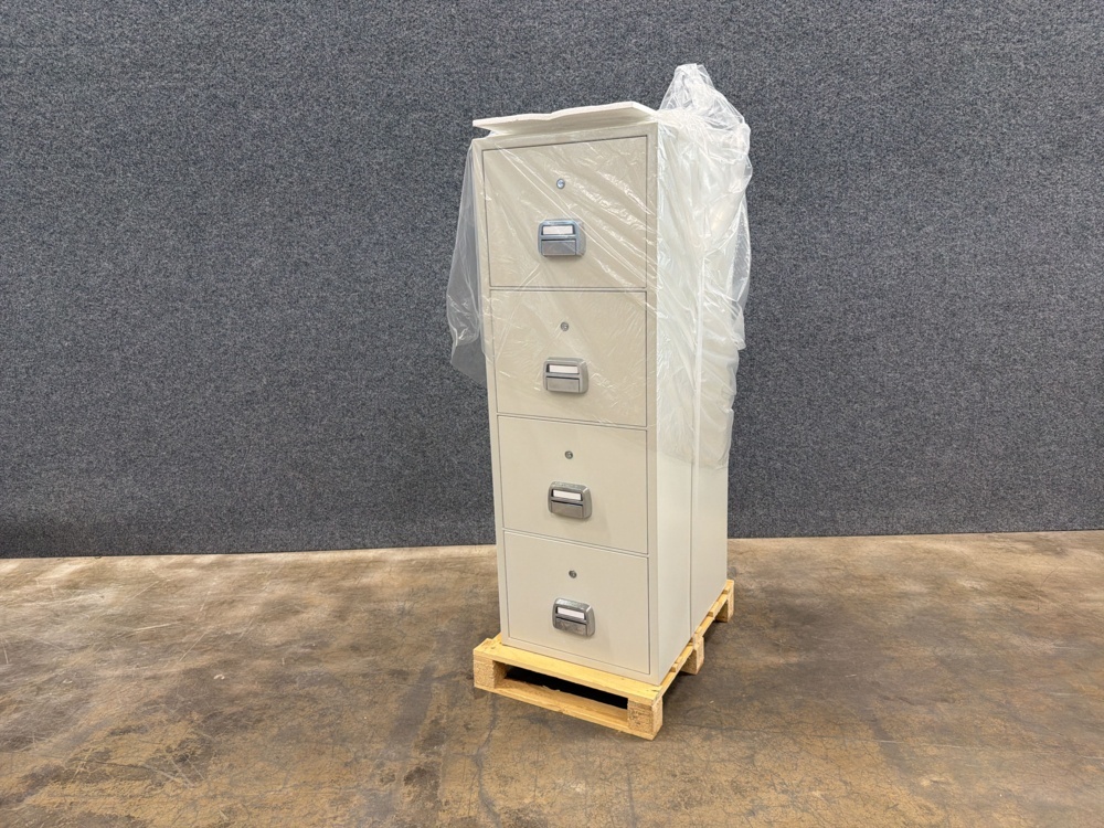 1572565-2 Fire-rated file cabinet SHELL 90 min. key lock, 1500x520x680 mm, 4 drawers