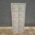 1572542-3 Värdefackskåp MULTICUBE 10 fack, 1008x412x150 mm, ljusgrå