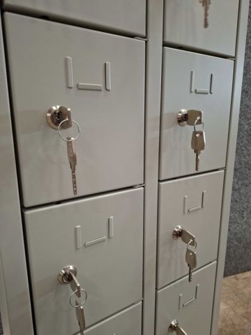 1572542-4 Värdefackskåp MULTICUBE 10 fack, 1008x412x150 mm, ljusgrå