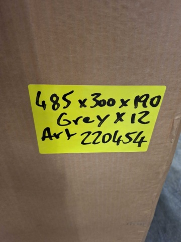 1572549-6 12 pcs Picking bins APART 485x300x190, gray