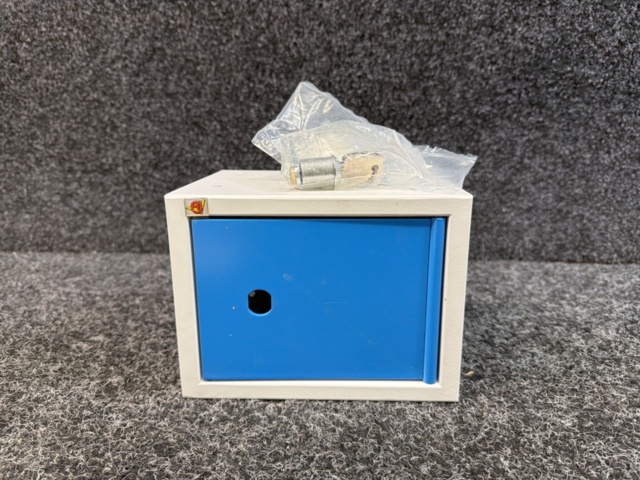 1572577-2 Värdefackskåp CUBE 150x200x150 mm, grå/blå