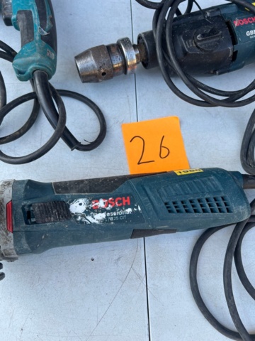 1572626-4 Vinkelslip, slagborr och borrmaskin - Bosch, Makita