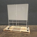 1572560-1 2 st Mobila whiteboardtavlor på hjul 1950x1600x650 mm