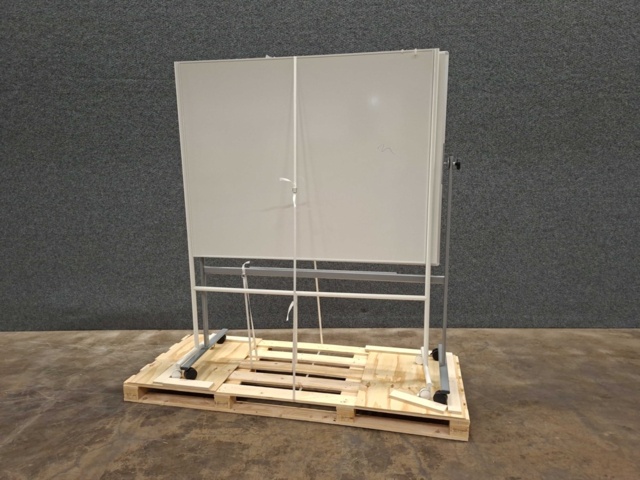 1572560-1 2 st Mobila whiteboardtavlor på hjul 1950x1600x650 mm