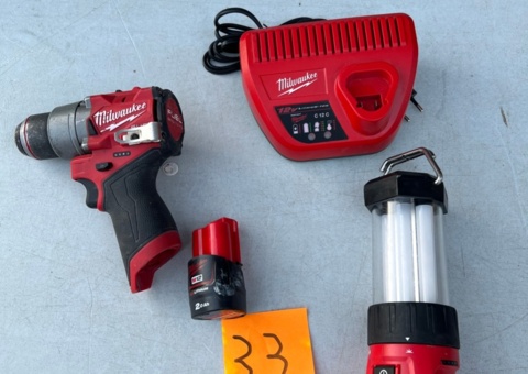 Borrskruvdragare med tillbehör - Milwaukee M12 FDD2