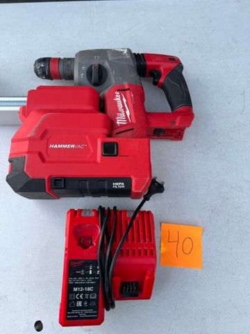 1572640-1 Slagborr med dammsugartillsats - Milwaukee M18 CHX