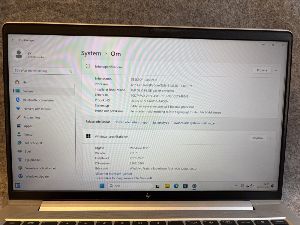 1529425-2 Laptop - HP EliteBook 640 G9