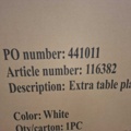 1573107-3 Fällbord KLARA 1530x760 mm