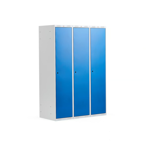 1572543-1 Klädskåp CLASSIC 3 sektioner, 1740x1200x550 mm, blå