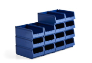 1572547 14 st Plockbackar AJ 9000 Serie -68, 400x230x150 mm, blå