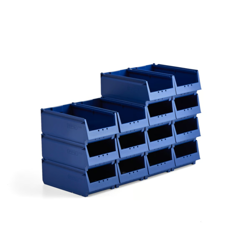 1572547-1 14 st Plockbackar AJ 9000 Serie -68, 400x230x150 mm, blå