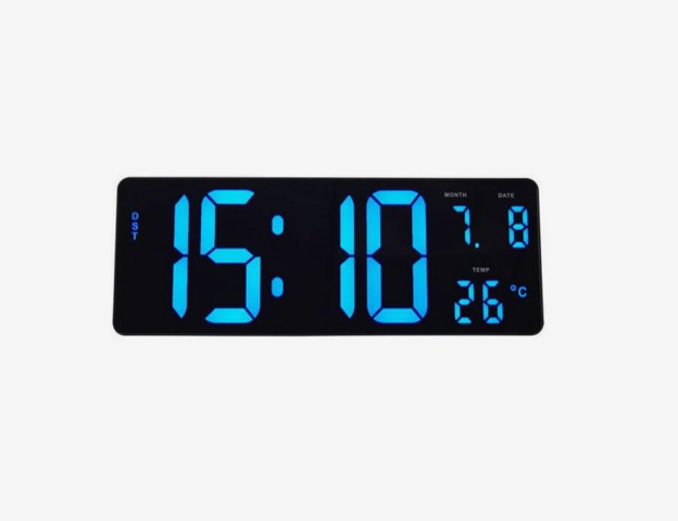 1572579-1 Wall clock ALBA Hordgtl 38cm blue/black