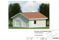 1573151 Frame double garage of approximately 60 square meters