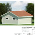 1573151-3 Frame double garage of approximately 60 square meters