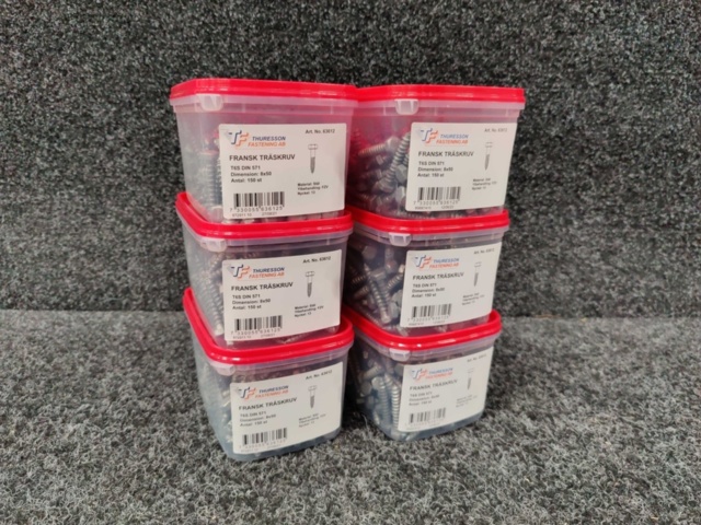 1572349-1 900 pcs French Wood Screw 8x50, Arne Thuresson