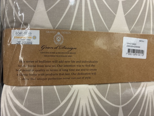 1572352-5 Bedding set Double Grand Design Grace Sand 230×220 cm
