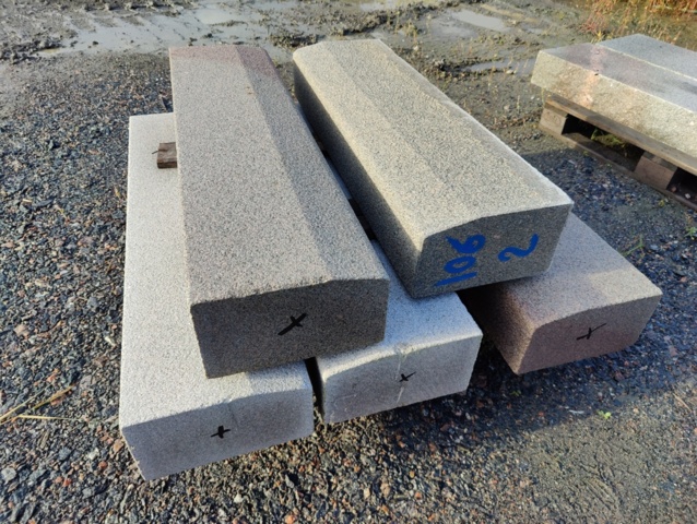 1091314-5 5 st Granitkantsten GF1 Rak Porto 170 mm