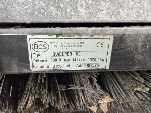 1573196-7 BCS Sweeper 100 sopvals / sopaggregat