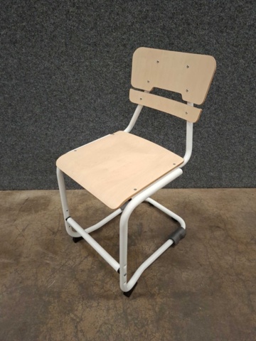 1575705-3 9 pcs Student chairs LEGERE I Height: 500 mm, white, birch