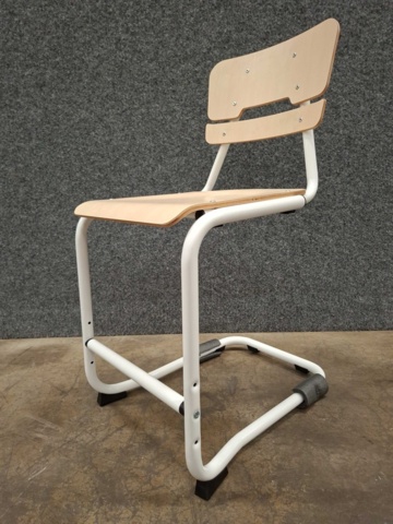 1575705-4 9 pcs Student chairs LEGERE I Height: 500 mm, white, birch