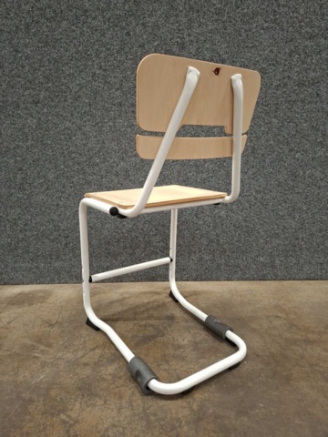 1575705-5 9 pcs Student chairs LEGERE I Height: 500 mm, white, birch