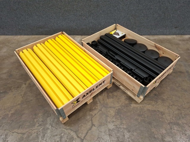 1575712-5 Skyddsräcke X-PROTECT Återfjädrande, grundsektion, 1160x2200 mm