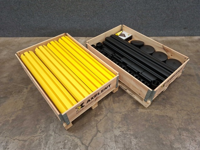 1575712-6 Skyddsräcke X-PROTECT Återfjädrande, grundsektion, 1160x2200 mm
