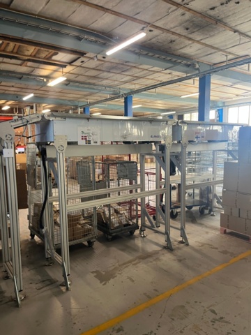 1573143-3 Packing machine with sorting system and roller conveyors - Emotions PSF3500