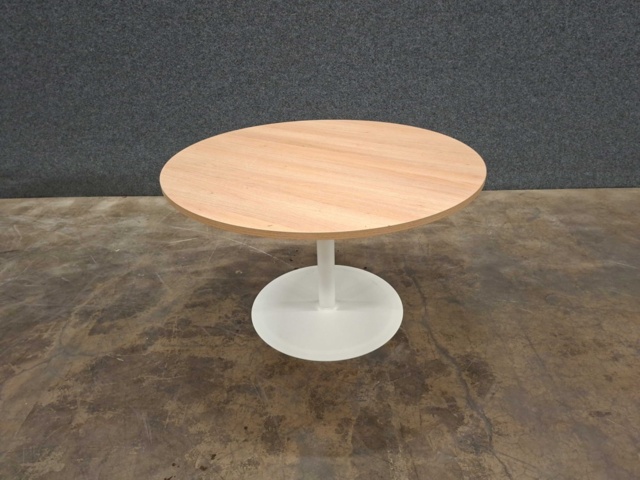 1575715-2 Table VERTICUS Ø1200x720 mm, white/oak