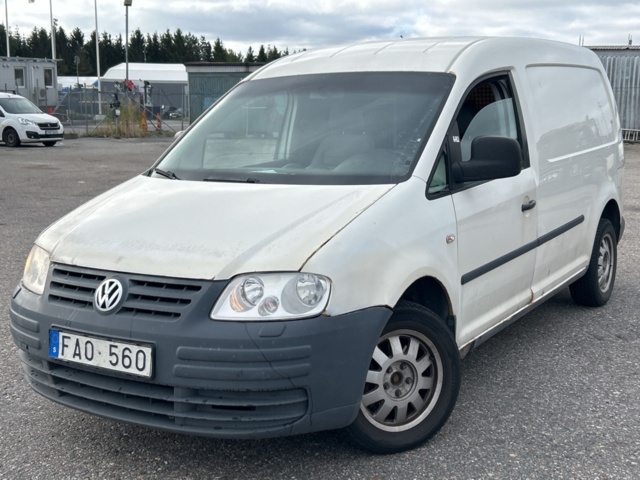 Volkswagen Caddy Maxi 1.9 TDI DPF 8v DSG Sekventiell, 105hk, 2008 (Reparationsobjekt) på auktion i Stockholm, Upplands Väsby hos PS Auction