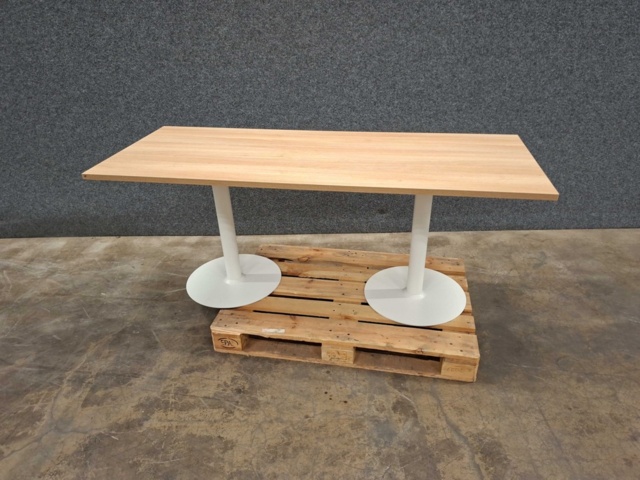 1575716-2 Table ALVA 1800x800x720 mm, anchorable, high-pressure laminate, white/birch